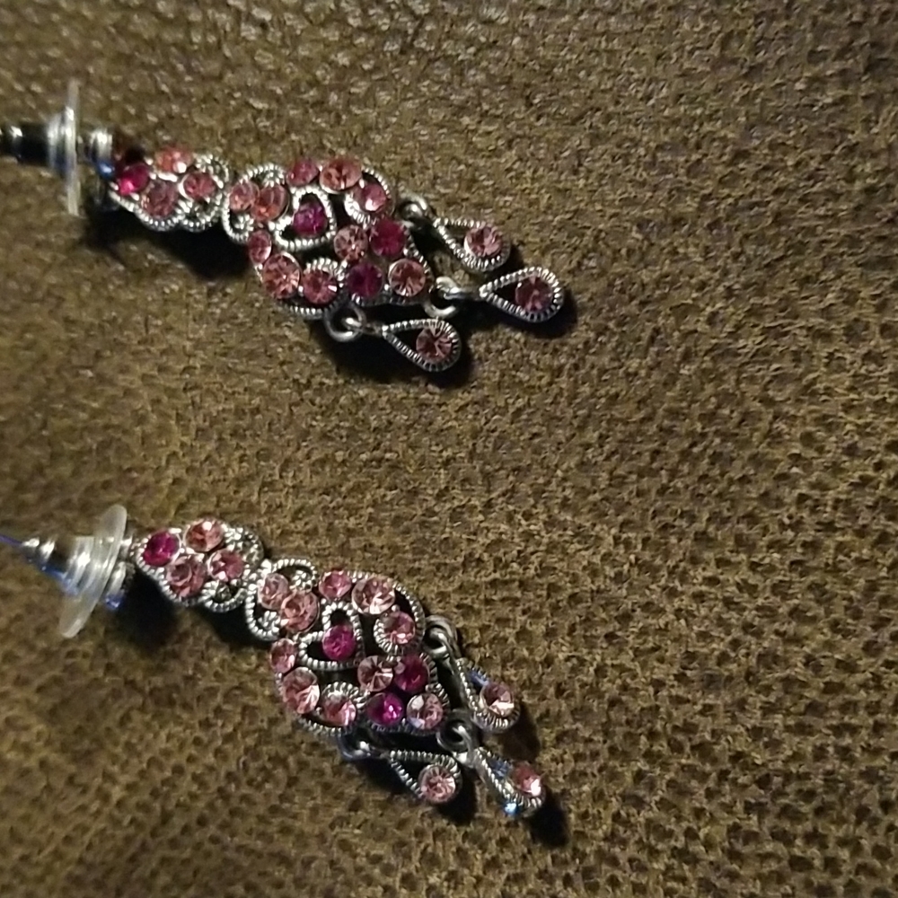 Rhinestone earrings